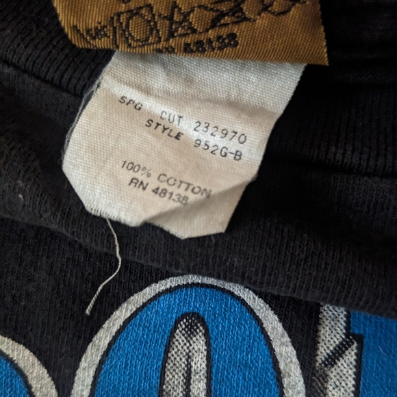 RARE Medium Nutmeg Carolina Panthers Vintage T Shirt | Double Sided Graphic - Picture 4 of 4